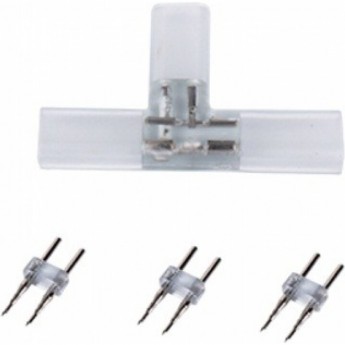 Комплект для упрощенного соединения ECOLA LED STRIP 220V CONNECTOR SCTN12ESB "T"лента-лента 2-х конт для ленты IP68 12x7
