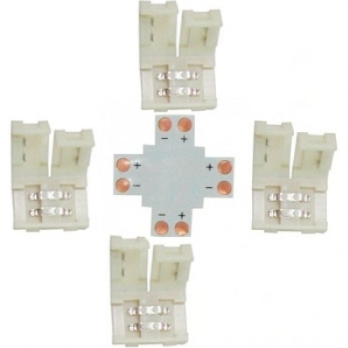 Коннекторный разъём ECOLA LED STRIP CONNECTOR комплект SC28UXESB Коннекторный разъём ECOLA LED STRIP CONNECTOR комплект SC28UXESB