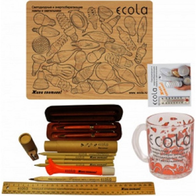 Набор подарочный ECOLA (дерево) - ручка , карандаш SETWOOPEN Набор подарочный ECOLA (дерево) - ручка , карандаш SETWOOPEN