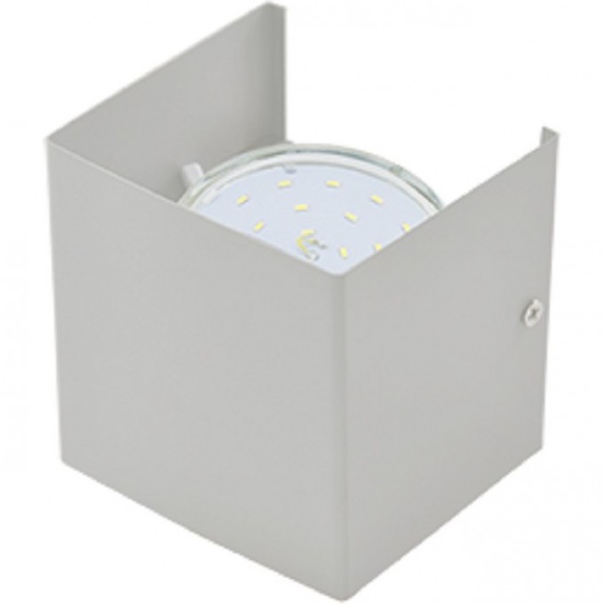 Светильник ECOLA GX53-N51 настенный бра прямоугольный серый 1* GX53 100х100х90 (1 из цв. уп. по 2) FYN51FECB Светильник ECOLA GX53-N51 настенный бра прямоугольный серый 1* GX53 100х100х90 (1 из цв. уп. по 2) FYN51FECB