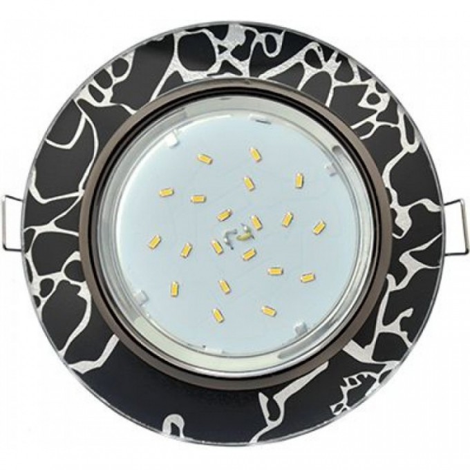 Встраиваемый светильник ECOLA GX53 H4 LD5310 GLASS черный хром - хром на черном 38x126 SB53RNECH Встраиваемый светильник ECOLA GX53 H4 LD5310 GLASS черный хром - хром на черном 38x126 SB53RNECH