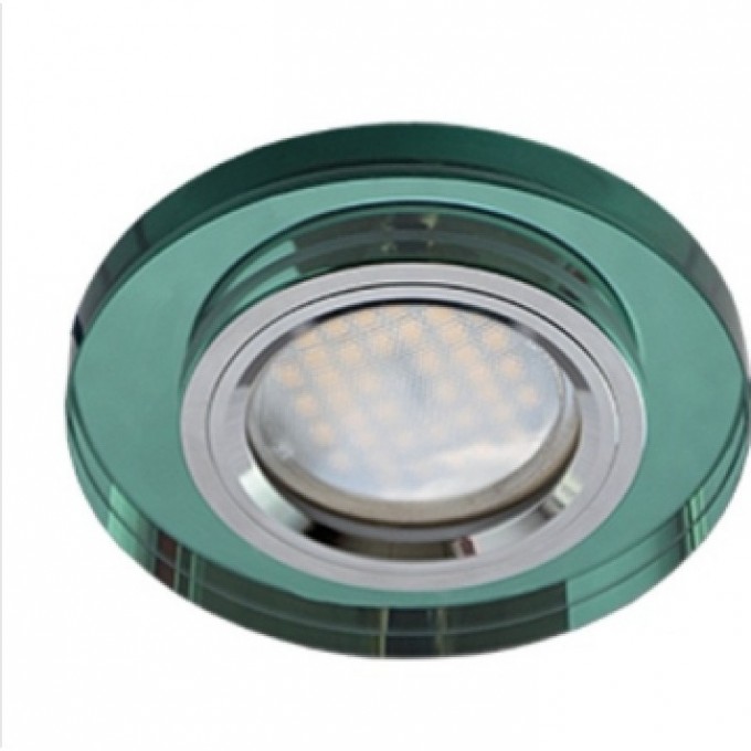 Встраиваемый светильник ECOLA MR16 DL1650 GLASS изумруд, хром FR1650EFF Встраиваемый светильник ECOLA MR16 DL1650 GLASS изумруд, хром FR1650EFF